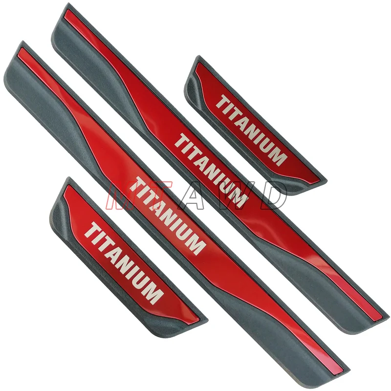 Per Ford Kuga Puma Focus Mk4 Accessorio 2018-2023 Carbon Stainless Car Door Sill Scuff Plate Protector Trim Cover Guard Styling