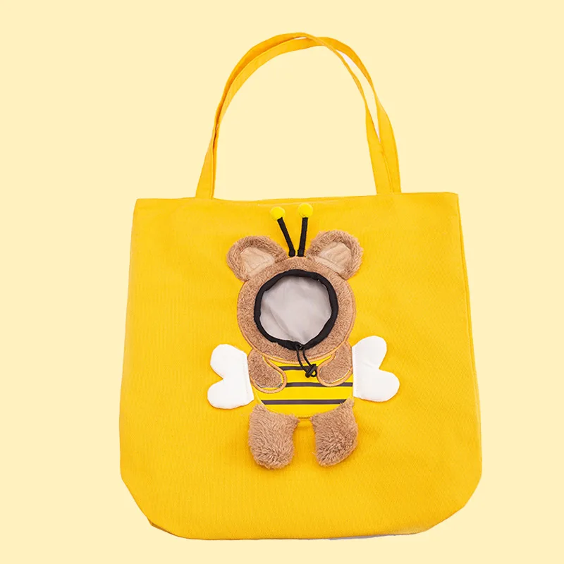 Pet Carrier Bag Canvas Travel Shoulder Outdoor Carrier for Cats and Dogs Fashionable Breathable
