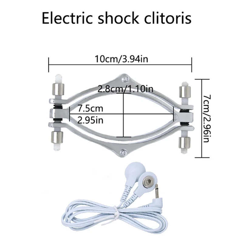 Electric Shock Nipple Clamps BDSM Bondage Labia Clip Clit/Penis Stimulator E-stim Massage Glove/Pad SM Roller Sex Toy Couple