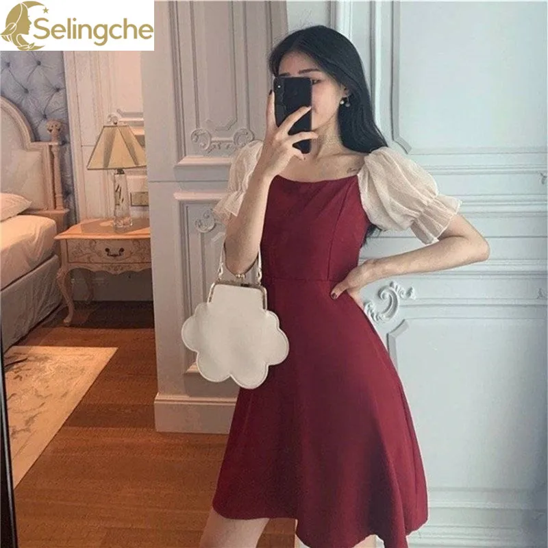 

Dressed Women's 2024 Spring/Summer Korean Edition Gentle Style Temperament Slim Fit and Age Reducing A-line Skirt