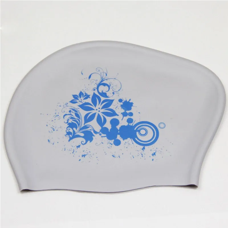 Silicone Swimming Cap for Long Hair Women's Waterproof Swim Caps Ladies Diving Hood hat for kids garras natacion casquette 4