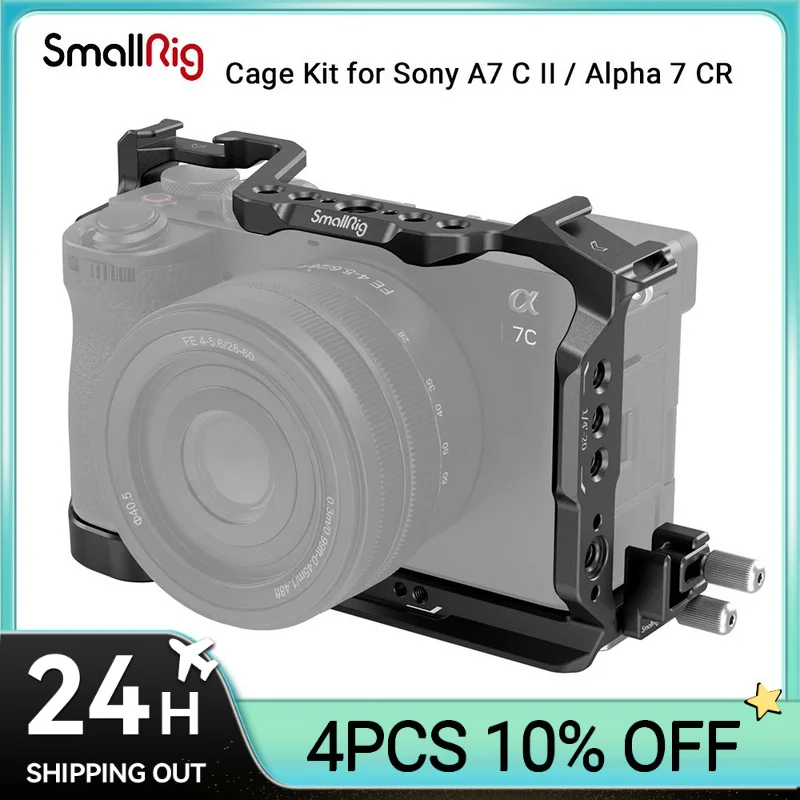 Kit Gabbia Smallrig Per Sony Alpha 7 C Ii / Alpha 7 Cr Gabbia Completa Con Morsetto Cavo Hdmi Con Piastra A Sgancio Rapido Per Sony A7C Ii