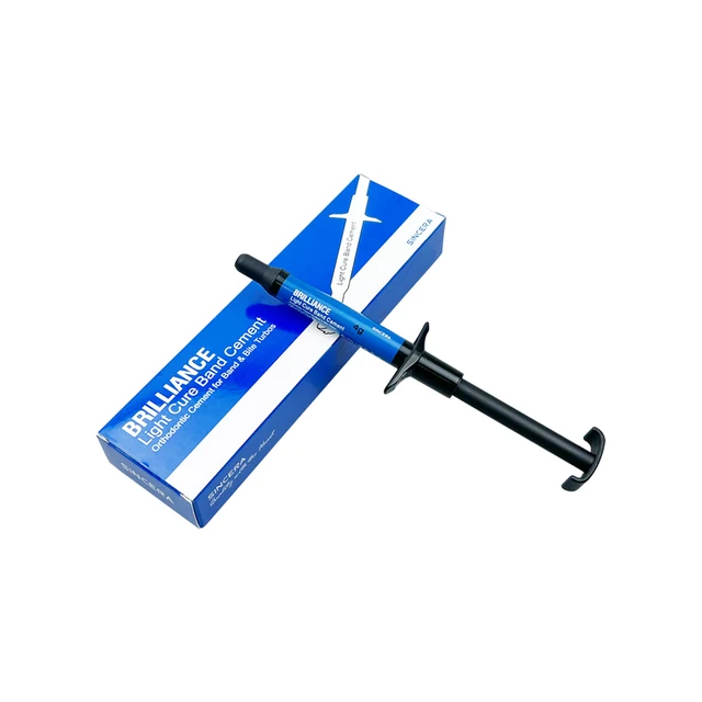 Orthodontic Materials 4g Dental Light Cure Band Cement Ortho Cement for Metal Bands & Teeth Bite Turbos Dentistry Composit