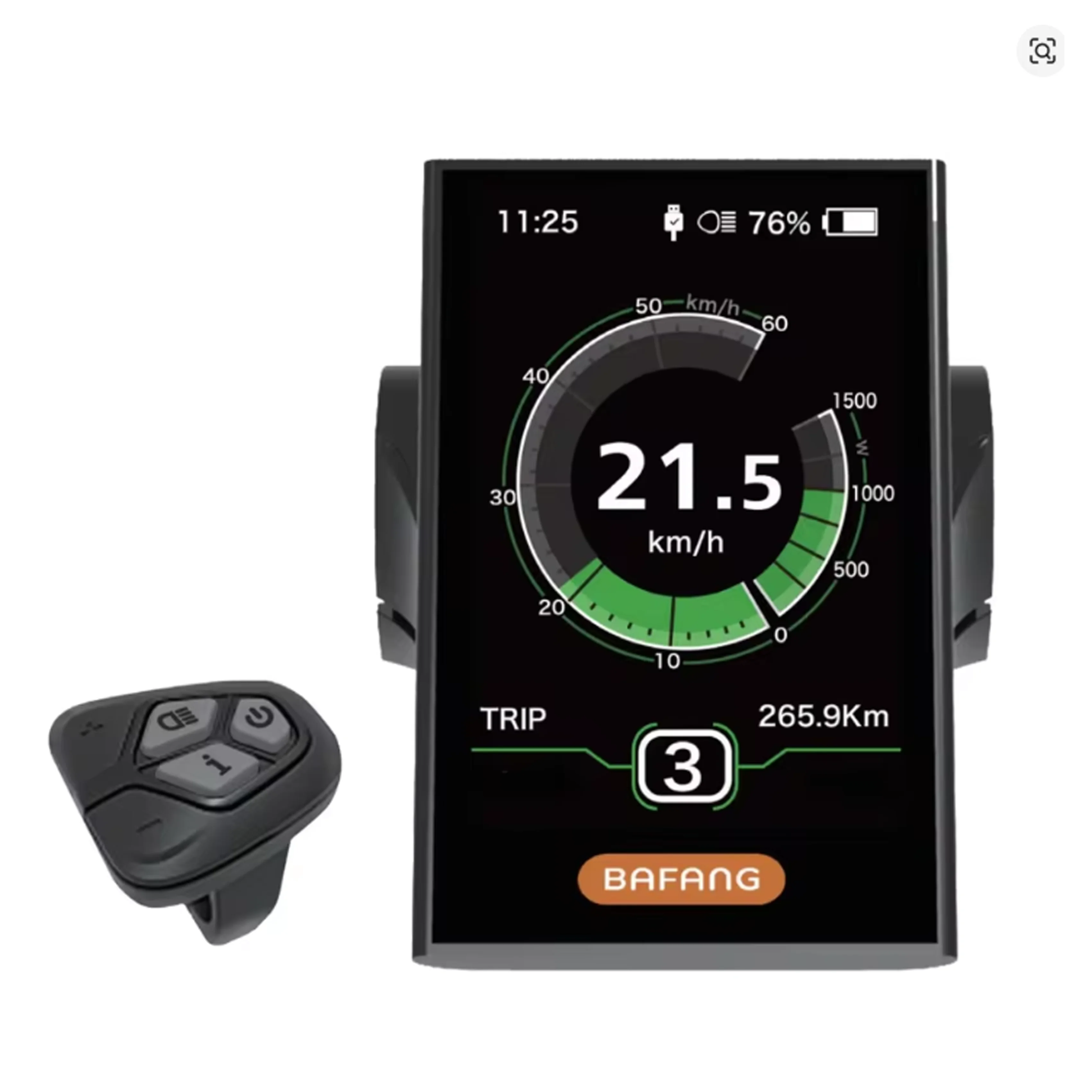 BAFANG DPC18-CAN 풀 컬러 LCD 전기 자전거 디스플레이 미드 모..