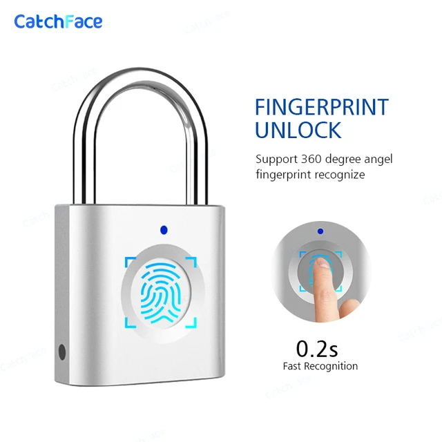 Candado inteligente de huellas dactilares, bloqueo Bluetooth, aplicación  móvil, candado inteligente con biométrico sin llave, resistente al agua