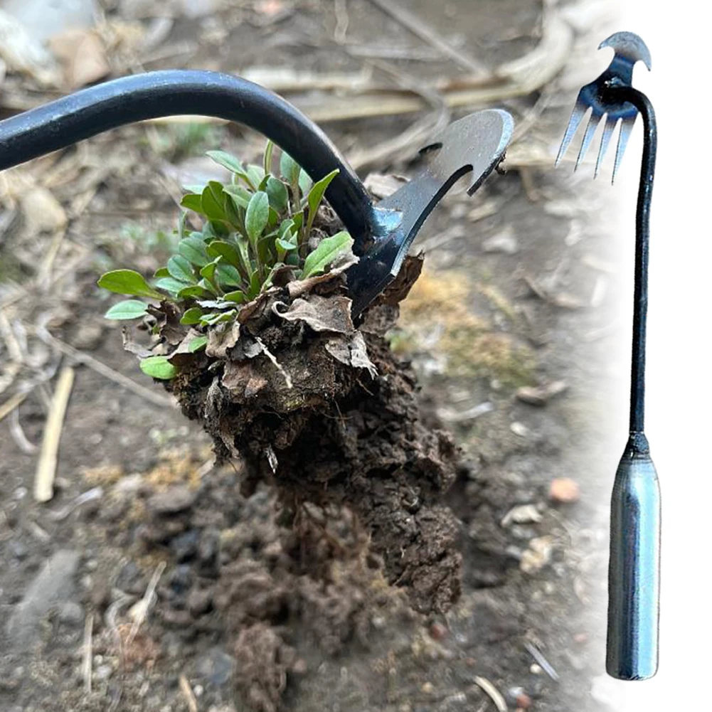 Garden Weeder Manganese Steel Garden Weeders Grass Rooting Loose Soil Hand Weeding Removal Puller Gardening Tools Multifunctional
