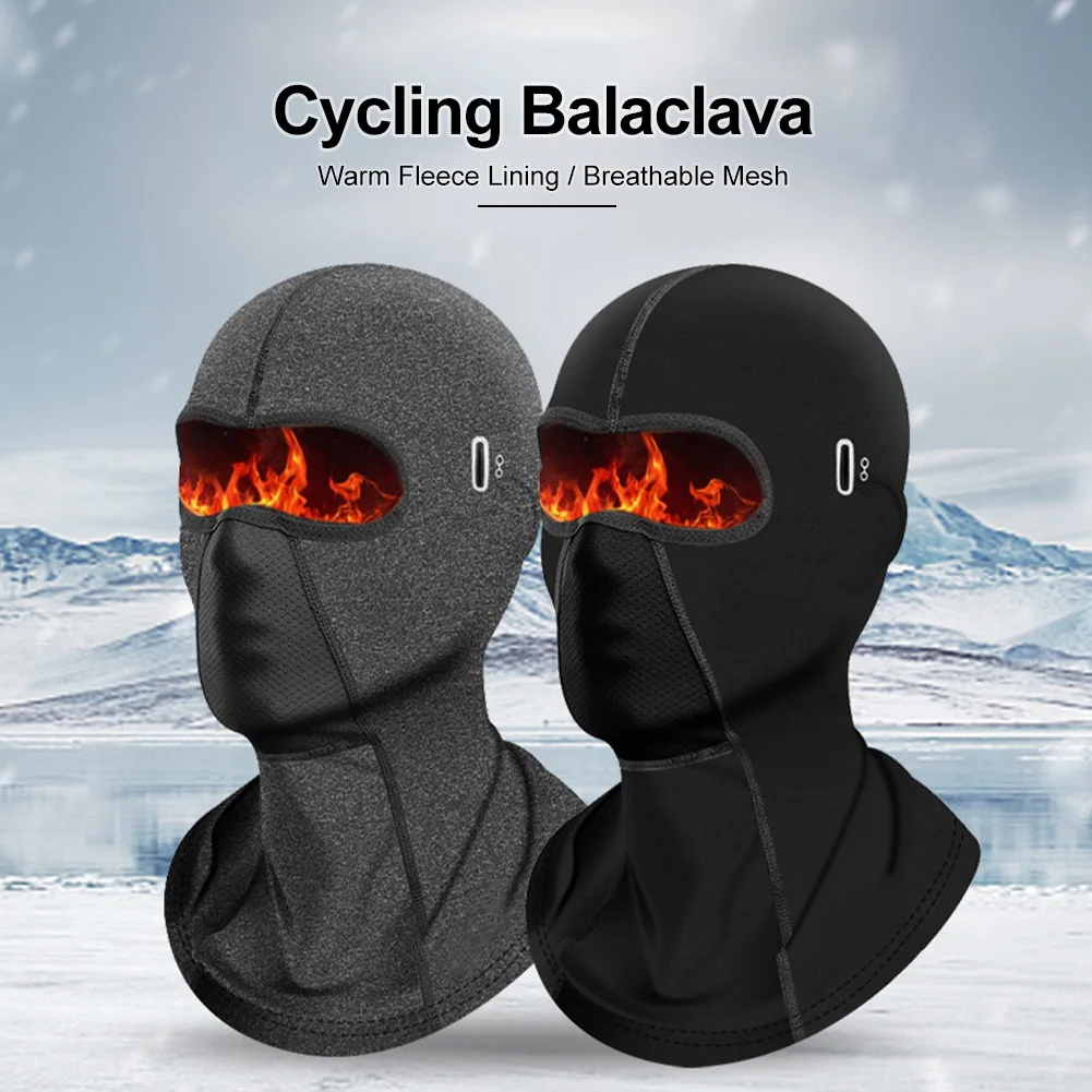 

Winter Warm Cycling Hat MotorcycleWinter Balaclava Fleece Cycling Cap Windproof Sport Mask Scarf For Outdoor Skiing Cycling