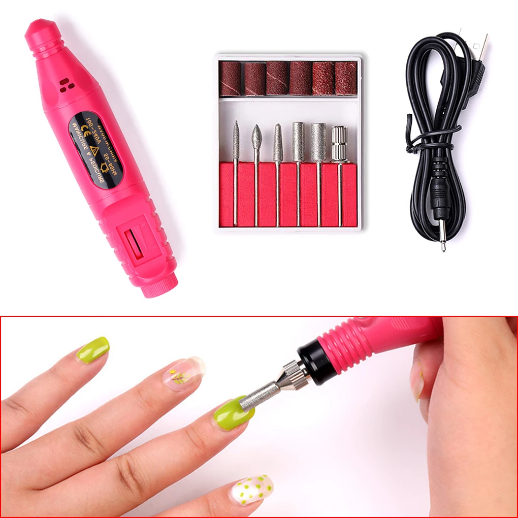 

Electric Nail Grinder Acrylic Extension Nail Sanding Polishing Grinding Machine Manicure Pedicure Tool US Plug