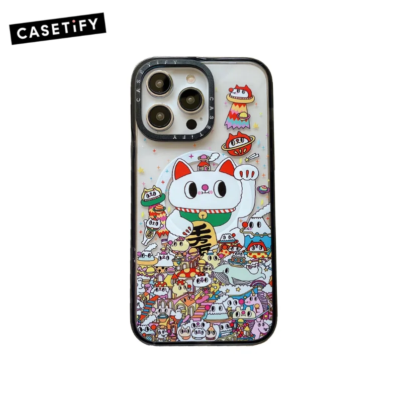 CASETIFY Lucky Cat Magsafe Wireless Charging Cases for IPhone