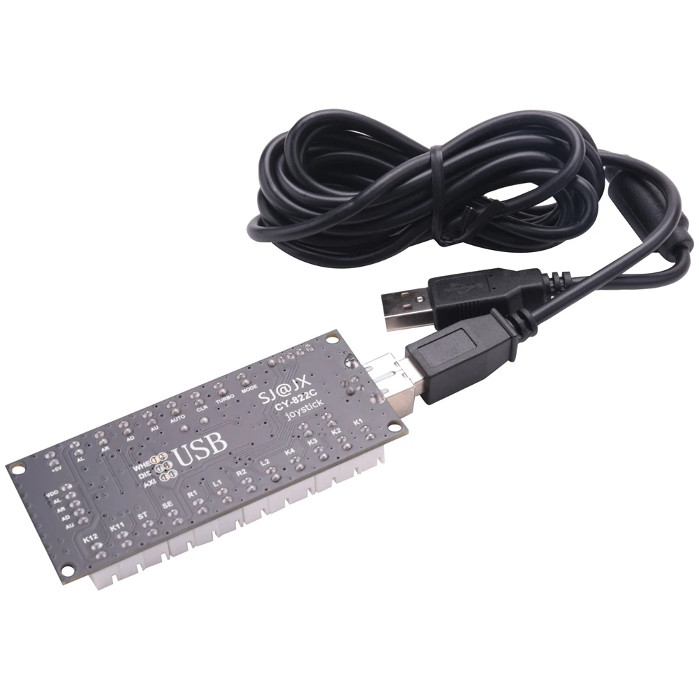 2X 제로 딜레이 아케이드 USB 엔코더 PC-조이스틱(마메 자마 및 기타 PC 격투 게임용)