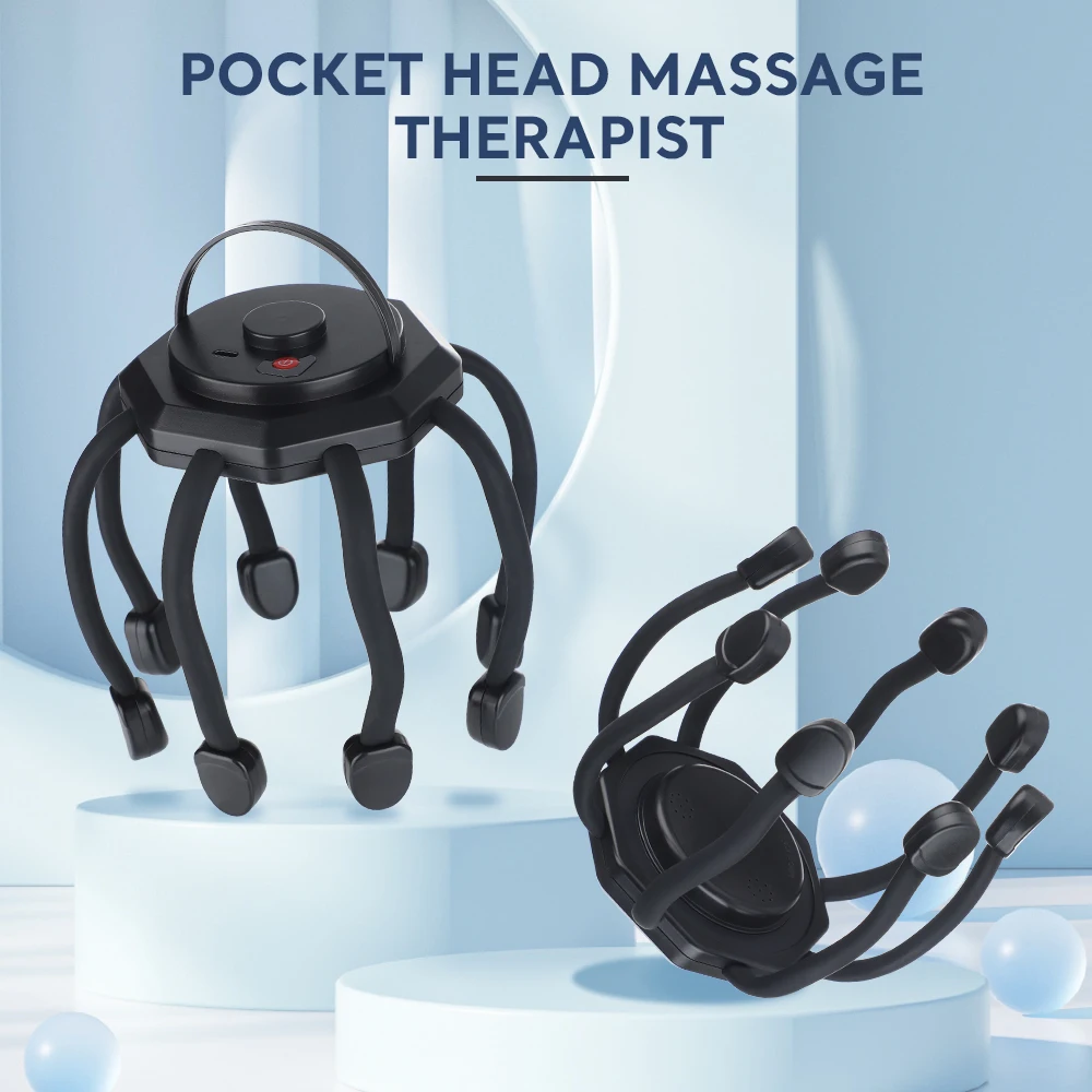 Octopus Electric Head Massager 3 Modes Vibration Massage Scalp Relieve