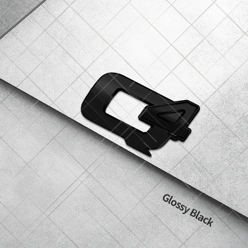 Metal 3D Q4 Q2 Logo Car Styling Steering Wheel Key Letter Emblem Sticker
