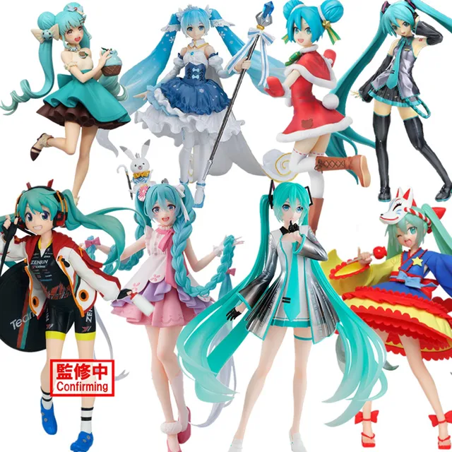 Bandai Hatsune Miku Anime Figure Toy Collection PVC Model Action Figurines Decoration Sexy Girl Ornament Dolls for Children Gift 1