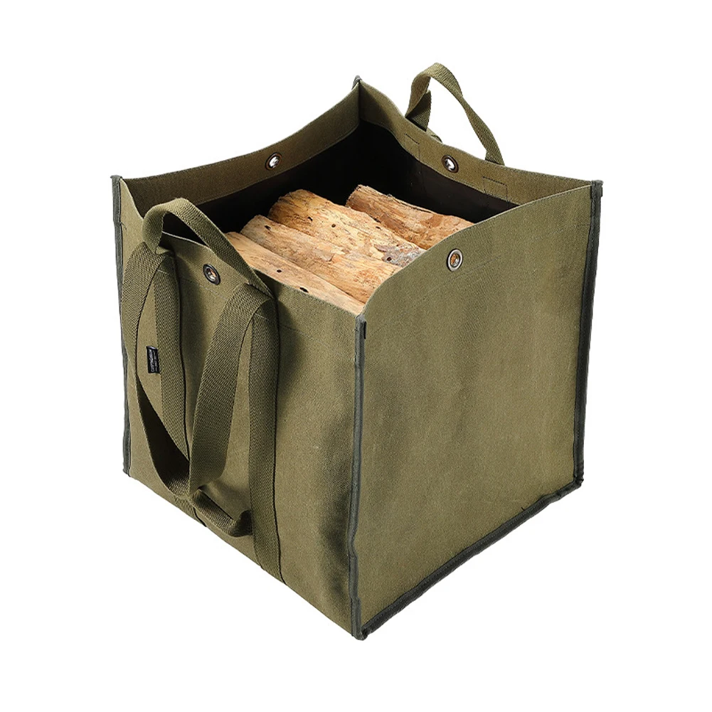 

CAMPINGMOON Large Capacity Waterproof Canvas Bag Multifunctional Firewood Storage Packs Outdoor Carrying Bags Camping Supplies