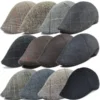 2024 Retro Newsboy Caps Men Octagonal Hats British Painters Hat Autumn Winter Berets Herringbone Flat Caps Hip Hop Berets Gorras 1