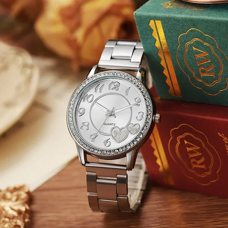 1pc-Ladies Watch Luxury Fashion Quartz Top Clock Couples Watch