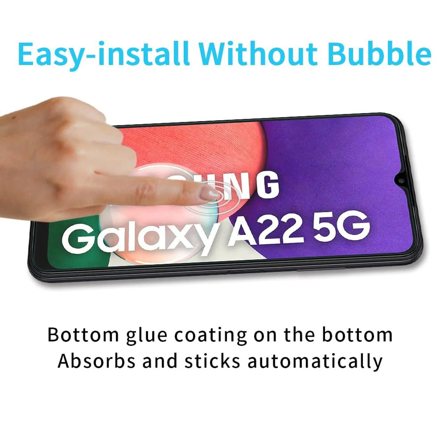 2/4Pcs HD Tempered Glass For Samsung Galaxy A22 5G Glass Film