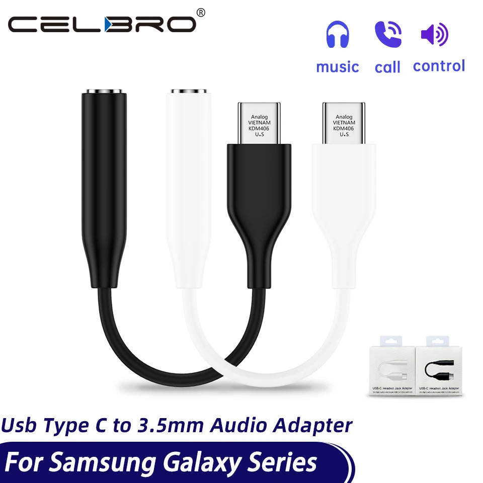 삼성 USB C타입 이어폰 어댑터, 헤드폰 3.5 잭 Aux 오디오 케이블, 갤럭시 S24, S23, A54, A34 탭, S9, M54 ..