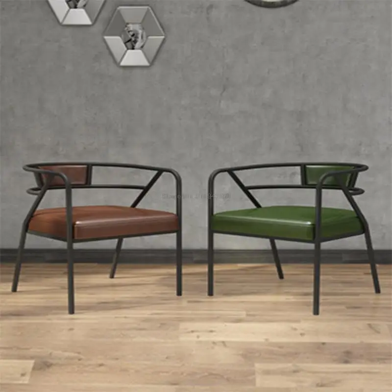 

Nordic Light Luxury Dining Chair Home Stool Net Red Leisure Back Chair Modern Restaurant Hotel Hotel Iron Office Chair