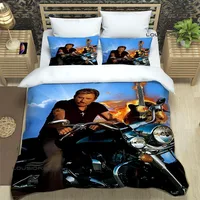 Rock star Johnny Hallyday Bedding Sets exquisite bed supplies set duvet cover bed comforter set bedding set luxury birthday gift 1