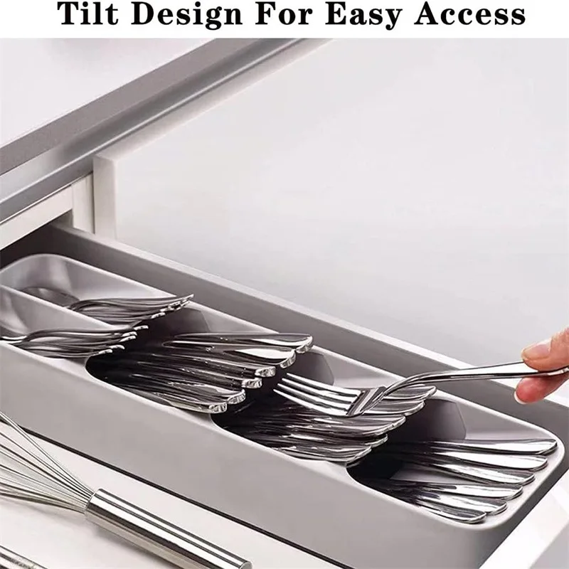 주방 서랍 칼 붙이 보관함 칼 홀더 숟가락 포크 식기 주최자 컨테이너 양념 병 ..