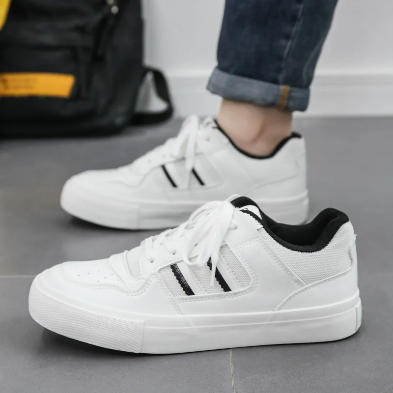 Men Casual Shoes Outdoor Brand Men Shoes Men Sneakers Flats Comfortable Breathable Leather Leisure Footwear Trendy Style for Man