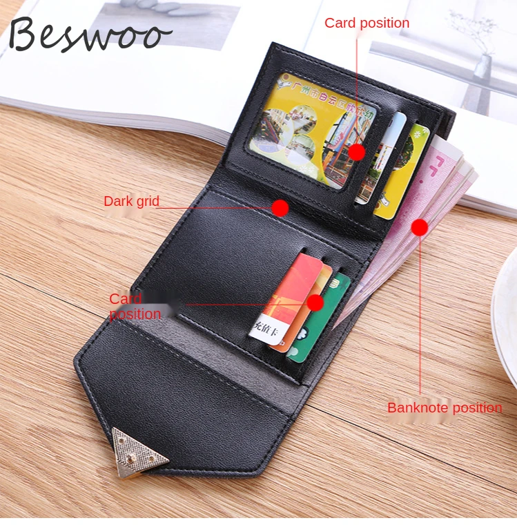 Mini Wallets for Women  PU Leather Card Holder with Embroidered Heart -  Change Pouch Credit Card Holder Mini Trifold Purse with Wrist Strap Kagrote  : : Clothing, Shoes & Accessories