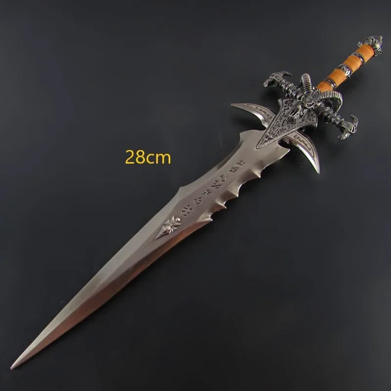 15-30cm World of Warcraft Lich King Frostmourne Alloy Sword Game Keychain Ornaments Collection Desktop Display Gift Toys 3