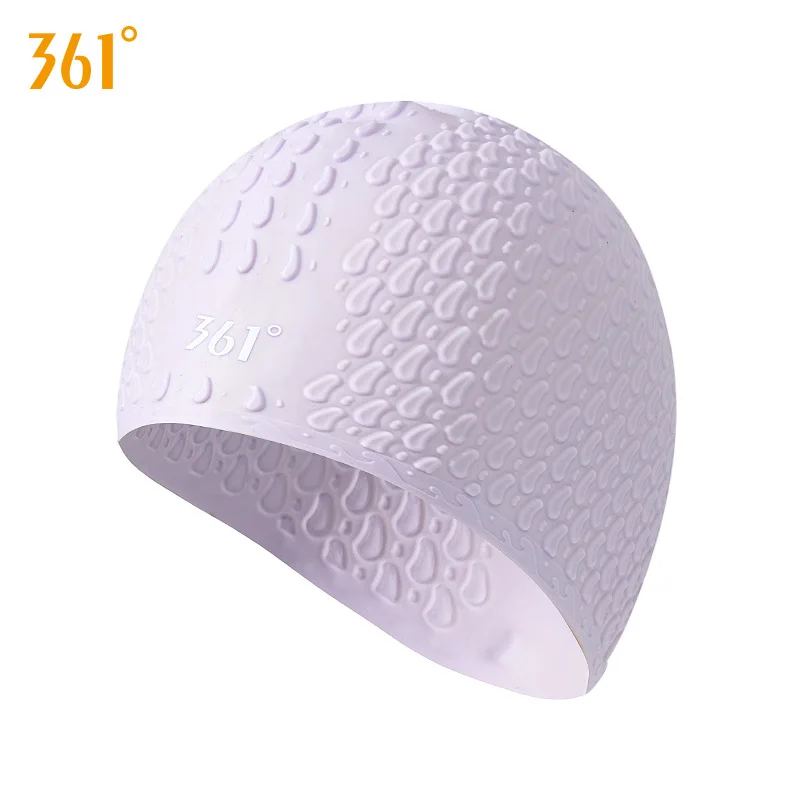361 °Adults Waterproof Flexible Silicone Ear Long Hair Protection Surfing Swim Cap Plus Size Diving Hat Water Sport Bathing Cap 3