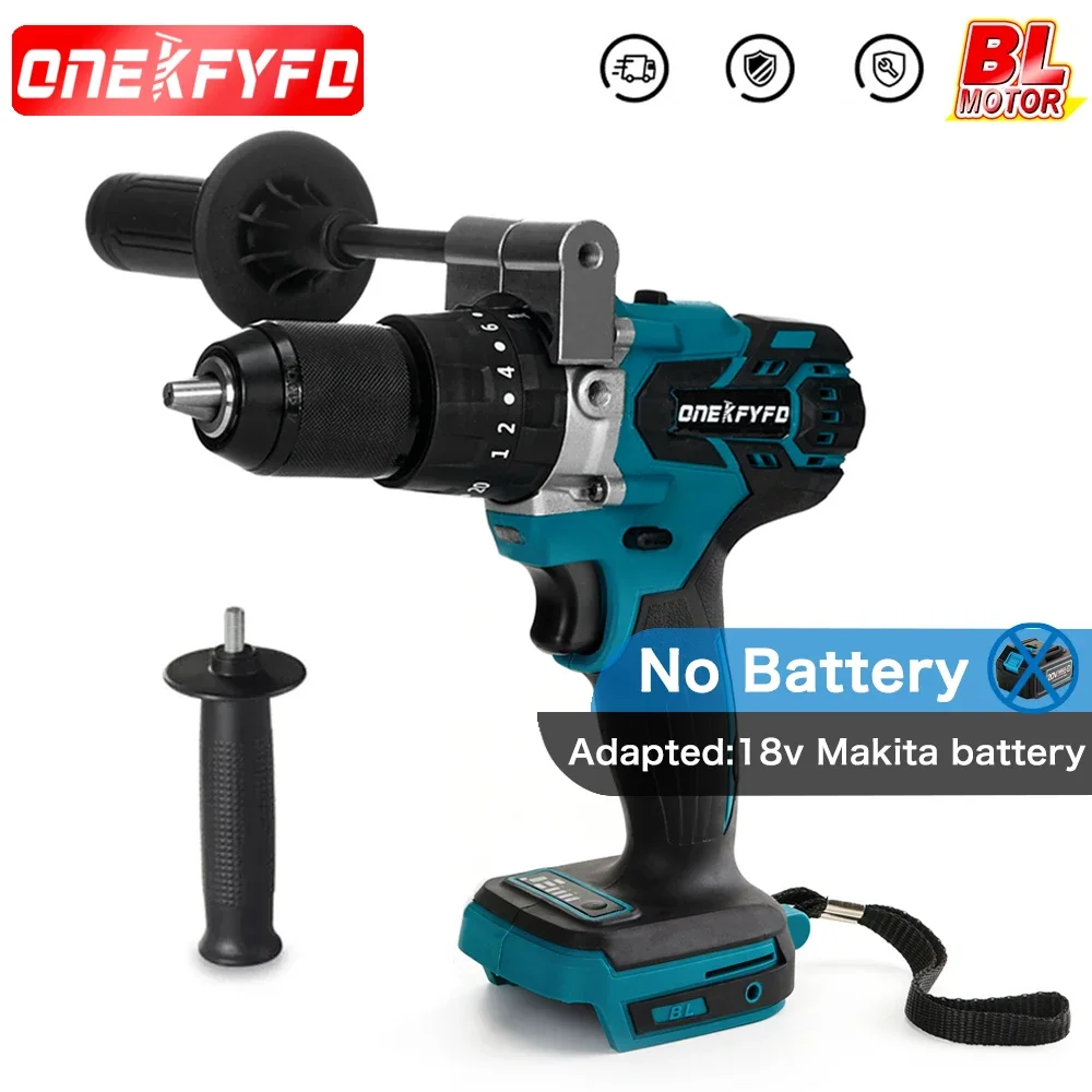 13mm Brushless Hand Impact Cordless Drill Electric Screwdriver Drill Ice Screws Fishing Tool For Makita 18V Without Battery screws locating batch head plasterboard screwdriver bits locating batch head ph2 drywalls bits drilling bits tool dropshipping