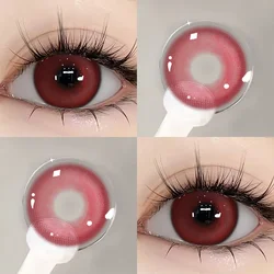 Bio - essence Vibrant Blue & Pink Colored Contact Lenses - High Quality, Free Shipping (Red 14.5mm)