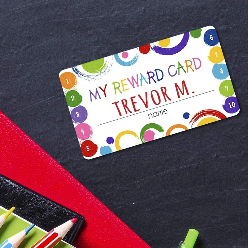 50pcs Punch Cards My Reward Cards, Classroom Student Home Behavior Incentive Decor Motivational Cute Cards Holiday Accessory