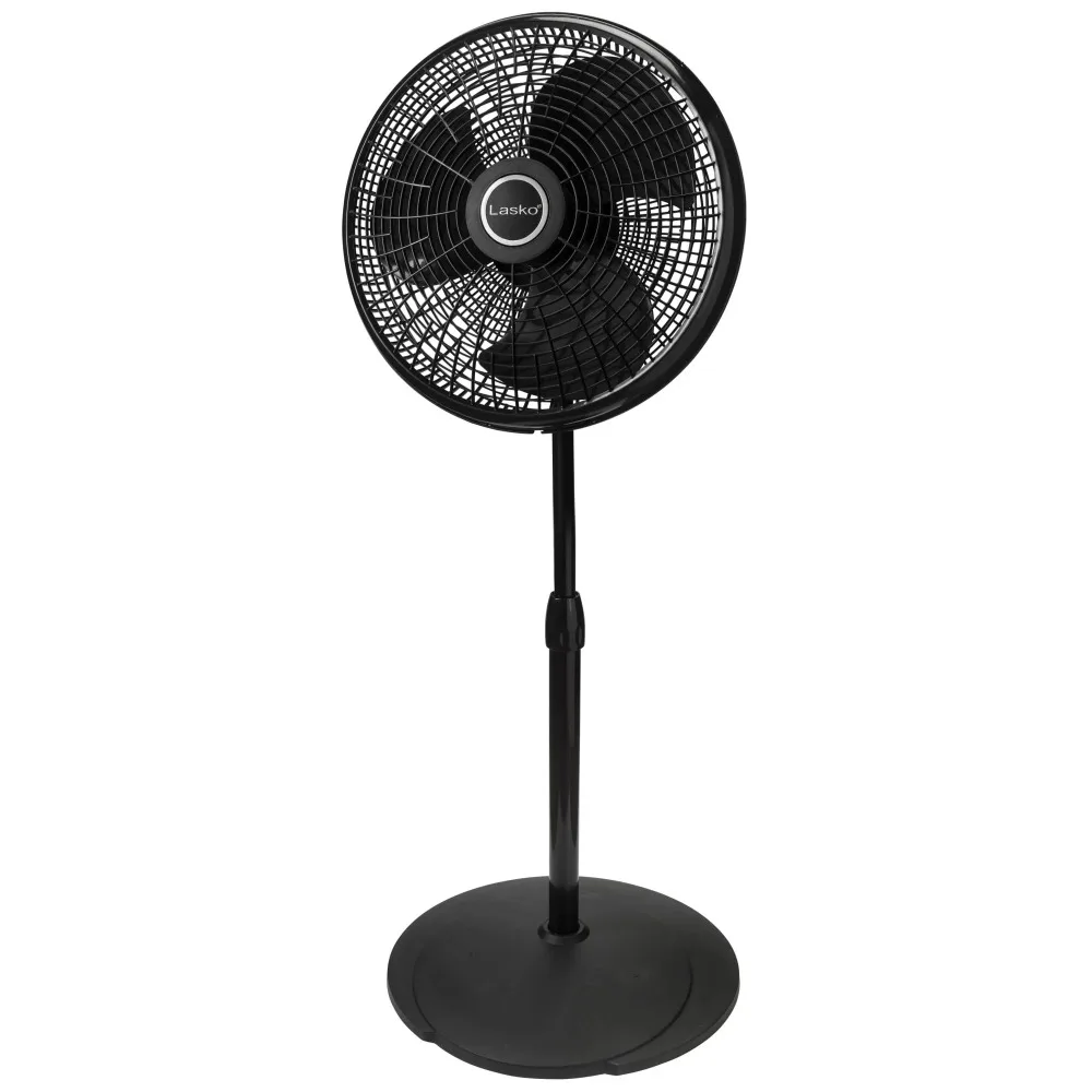 

Выдвижной вентилятор Lasko, 16 дюймов, регулируемая высота, 3 скорости, 53 H, черный, 2527