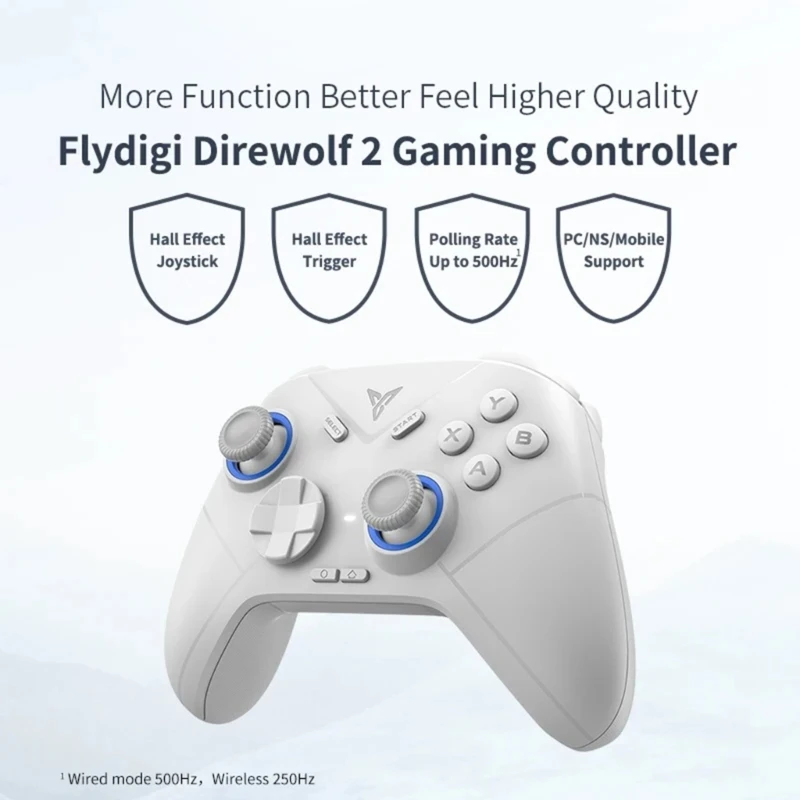 Flydigi Direwolf 2 무선 게임 컨트롤러, NS PC 핸드폰용, 더블 백 버튼 효과 조이스틱