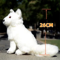 Arctic Fox High Fidelity Anime Cute Plushie White Polar Fox Plush Toys Lifelike Animals Simulation Stuffed Doll Toy Gifts Kids 2