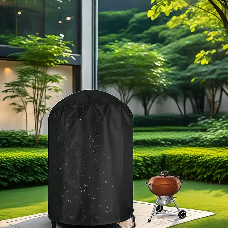 BBQ Grill Cover 23" Waterproof Charcoal Grill Cover Durable Polyester with Drawstring Closure for Outdoor Cooking