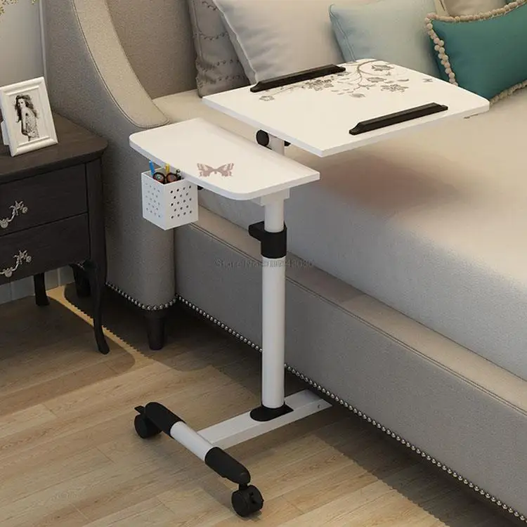 

Portable Computer Table Adjustable Rotate Laptop Desk Bed Study Table Lifted Standing Desk with Pen Holder Large 69*40cm