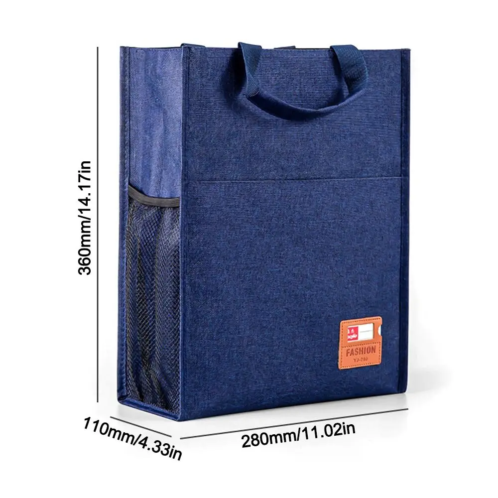 휴대용 5 레이어 토트 학교 가방 대용량 휴대용 튜토리얼 가방 다기능 지퍼 가방