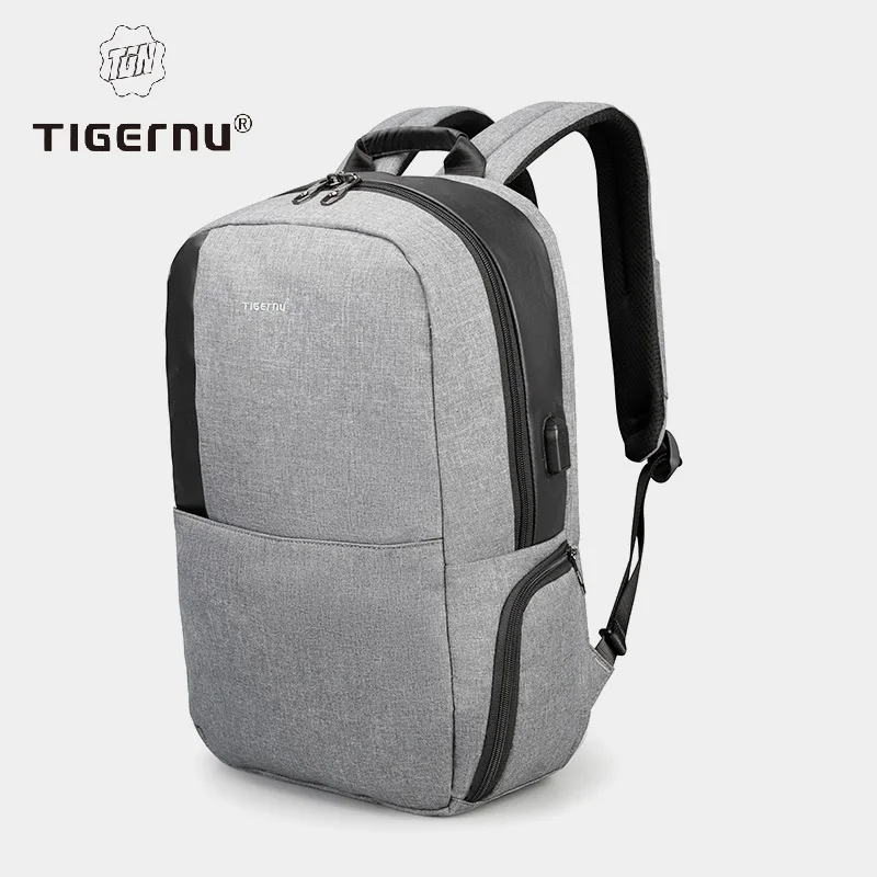 

Tigernu Casual Multifunctional Schoolbag Anti theft 15.6inch Laptop Backpack Men Fashion Business USB Male Backpack For Teenages