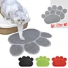 1 Pc  Paw Print Pet Mat Pvc Cat Litter Mat Waterproof Pet Litter Box Pad Non-slip Sand Cat Washable Cleaning Mat