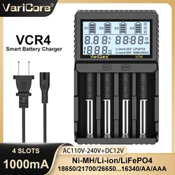 Smart Battery Charger with Test Capacity for Various Rechargeable Batteries (VCR4 - US)