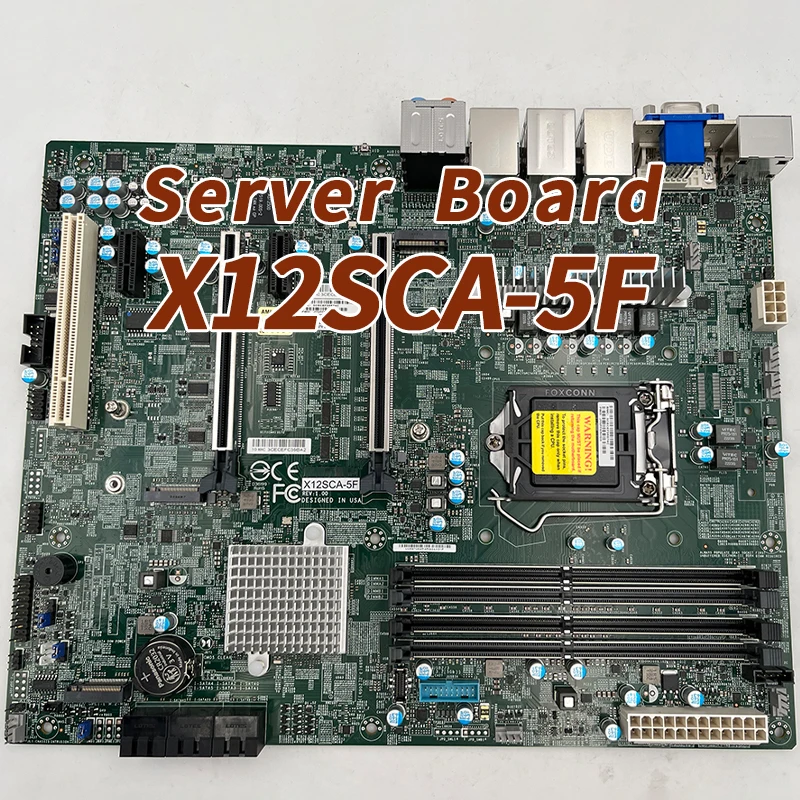 

X12SCA-5F For Supermicro Workstation ATX Motherboard LGA-1200 Intel W580 Chipset DDR4 Support 10th Generation Core i9/i7/i5/i3