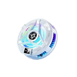 Sleek Magnetic Smartphone Cooling Fan with Dual Functionality (WHITE)