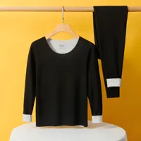 Ensemble de sous-vêtements thermiques en soie et cachemire pour femmes, vêtements de maison sans marquage, meulage des cheveux, fièvre, vêtements et pantalons d'automne, nouvelle collection 6