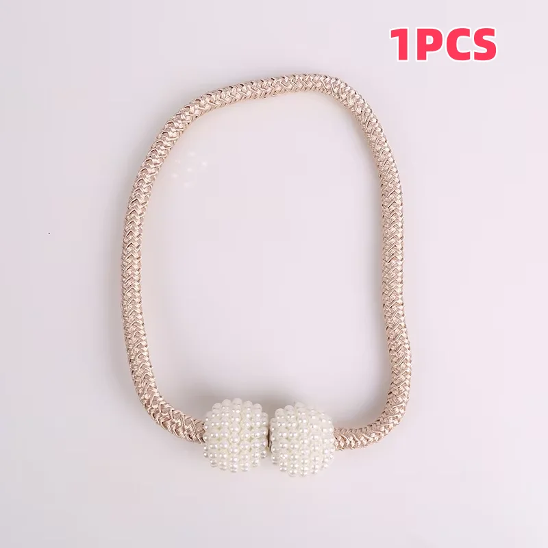 Pearl Curtain Tieback Strap 2
