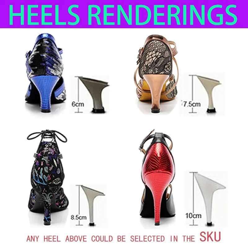 Hot Selling Salsa Jazz Outdoor Indoor Plus Size Latin Dance Shoes for Dancing Women Teachers High Heels Nylon Boots Black