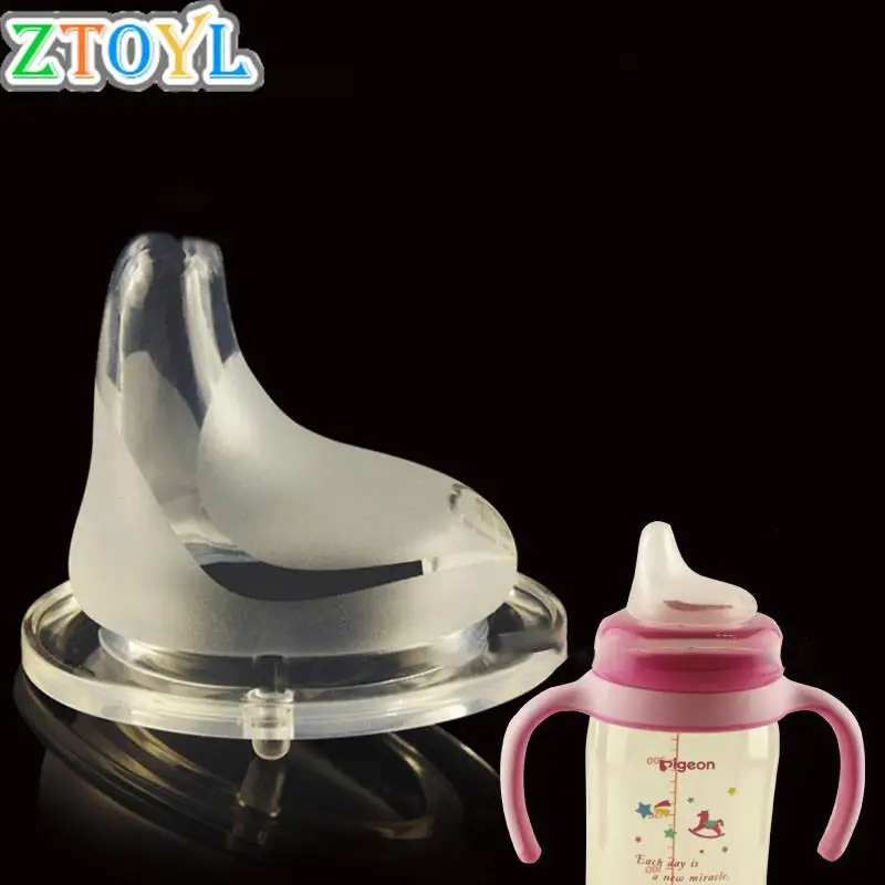 Silicone Pacifier Baby Soft Safety Liquid Silicone Pacifier duckbill Nipple Natural Flexible Replacement Accessories For Wide Mouth Milk Bottle