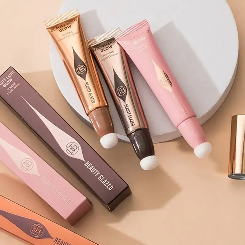 Liquid Blush Velvet Matte Natural Cream Multi-use Cheek Eye Tint Peach Applicator Makeup
