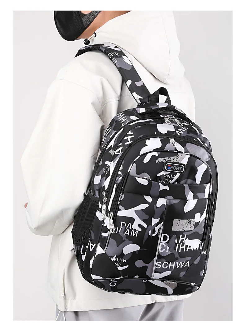 Rucksack Trendy Junior High School High School Tasche Reise Koreanische Version Männer Und Frauen Mode Verdicken Doppel Schulter Taschen – Detail 29