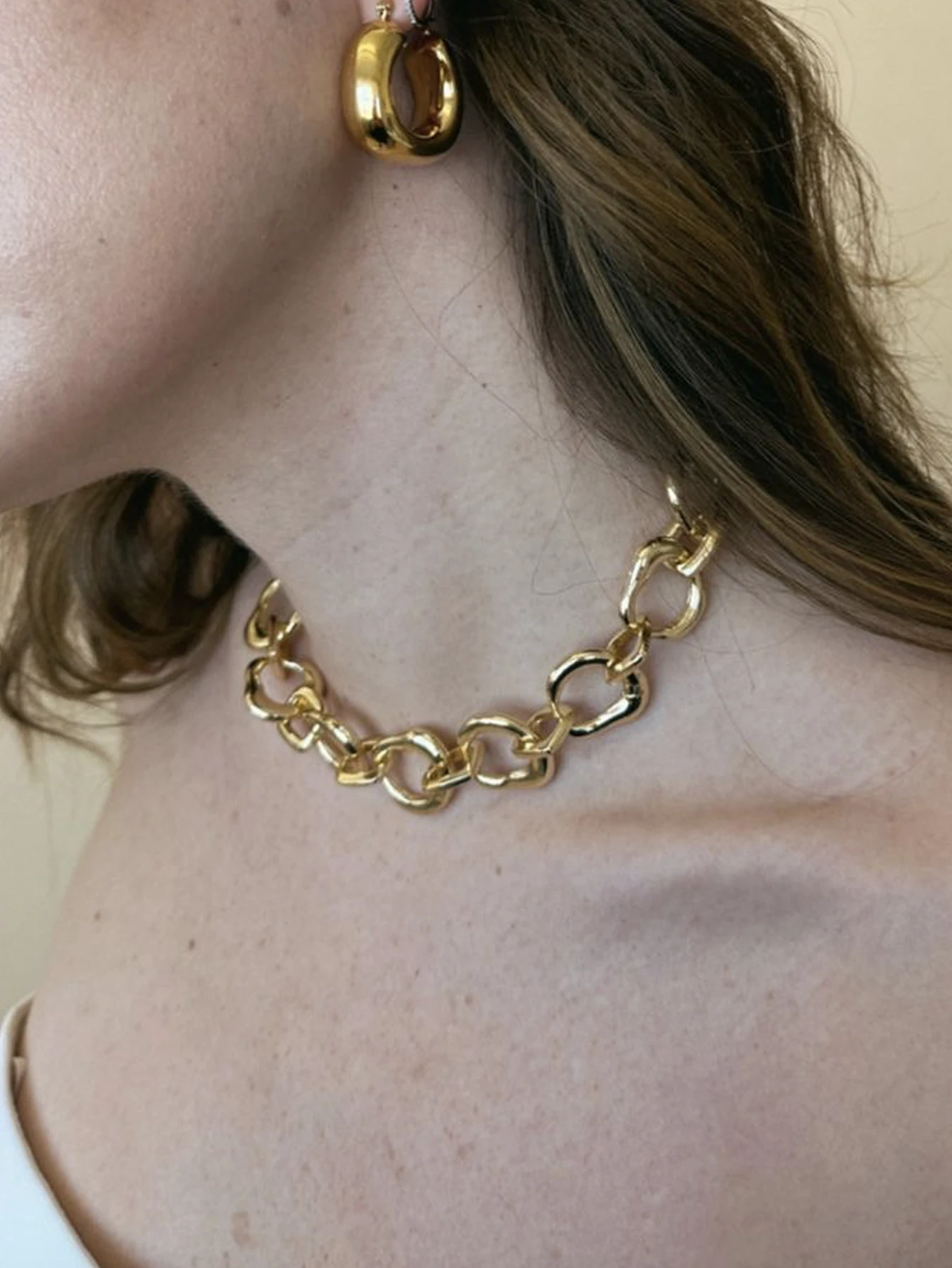 Chunky Chain Choker for Women